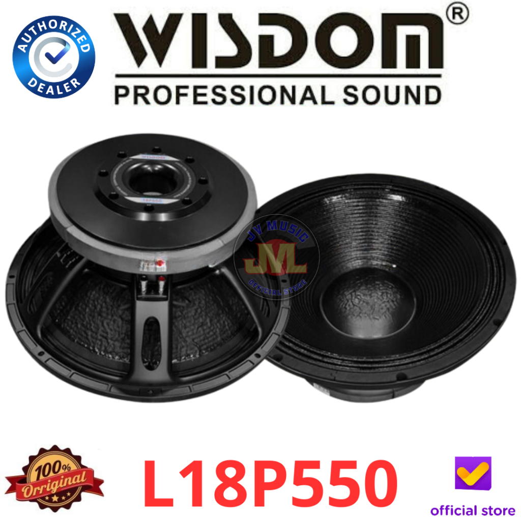 Wisdom L18P550 18-Inch Speaker Component Wisdom L18-P550 Komponen Speaker