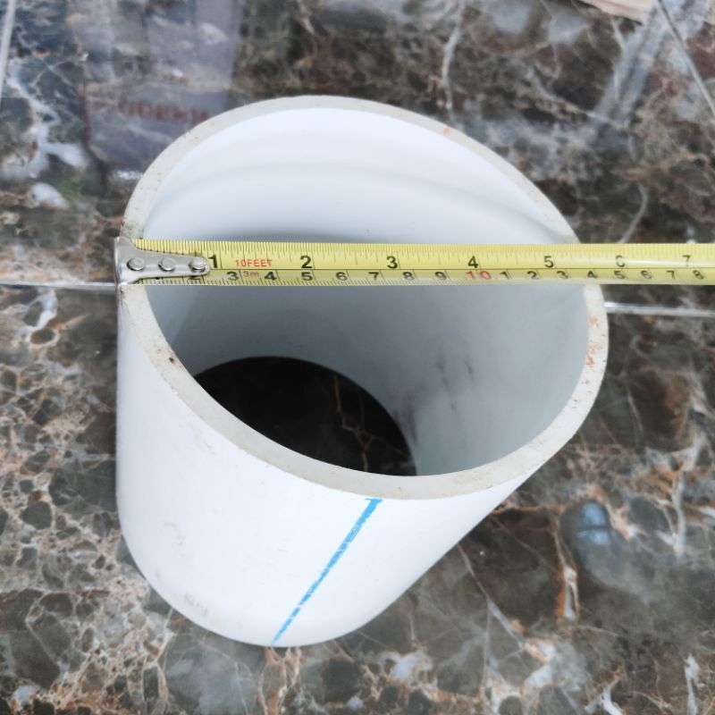 Pipa pvc 5" inchi aw panjang 10 cm tebal 5 mm