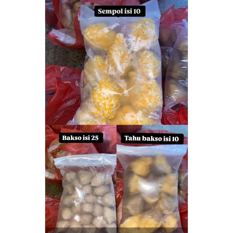 

KEMASAN PAKET TAHU BAKSO,BAKSO,SEMPOL