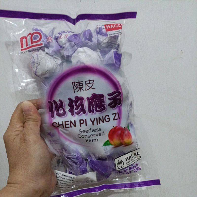 

Chen Pi Ying Zi Manisan Buah Plum 250gr Seedless Conserved Plum
