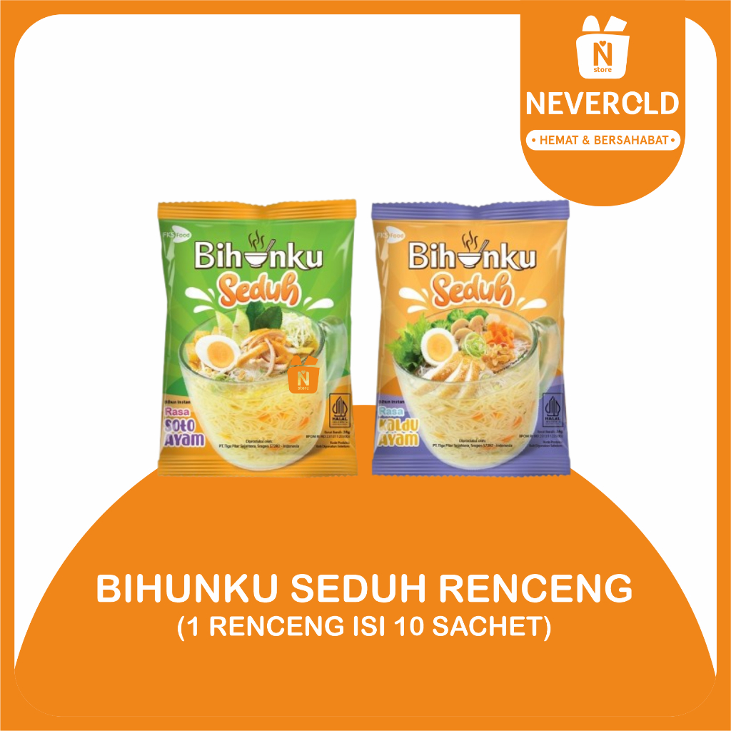 

BIHUNKU SEDUH RENCENG ISI 10 SACHET @24GR