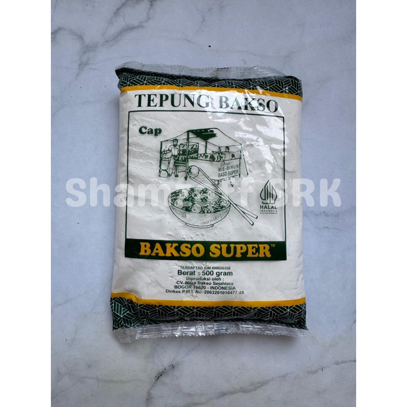 

TEPUNG BAKSO SPESIAL 500 gr CAP BAKSO SUPER HALAL MURAH GROSIR 100% ASLI ORIGINAL