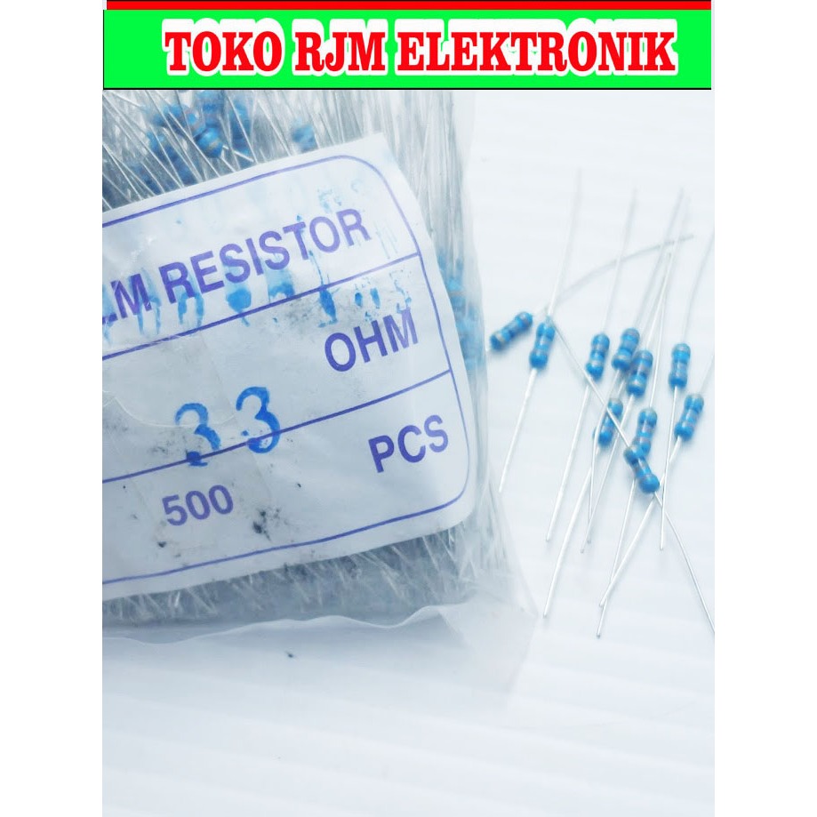 10 pcs resistor 33 ohm 1/4 watt