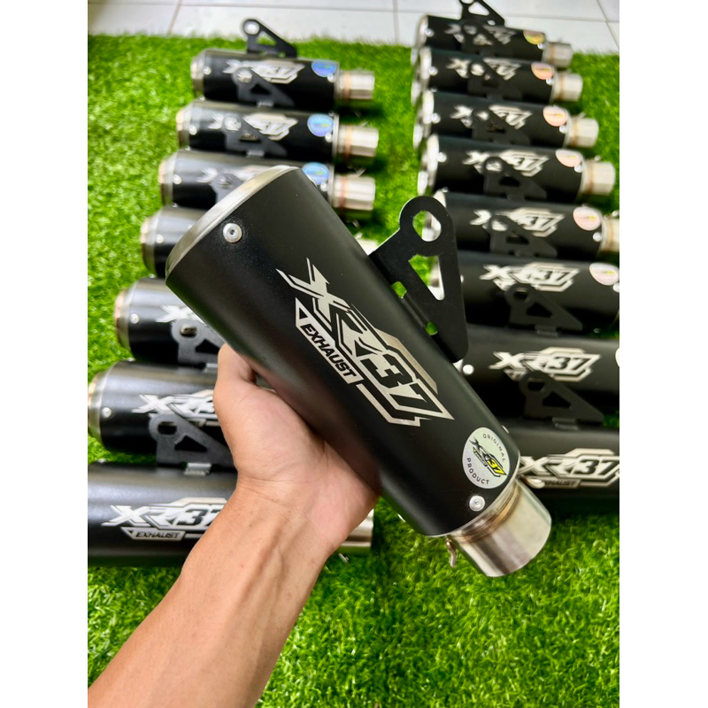 TERLARIS Knalpot Racing Silencer Only Original XR37 MX King Mx New Old Satria FU Sonic All Motor
