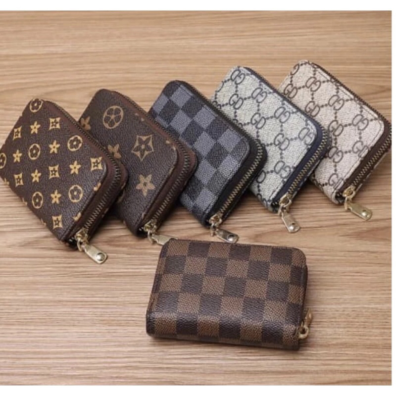 Dompet Kartu Resleting Wanita / Dompet Fashion Korea Import / Dompet Kartu Kulit Mini / Kartu Dompet