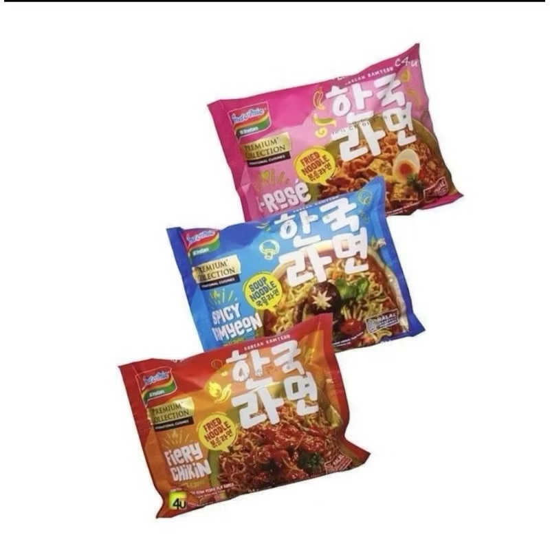 

Indomie Premium Collection Korean Ramyeon Series Spicy Ramyeon / Fiery Chicken / K-Rose