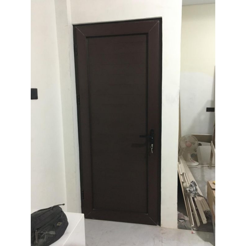 Pintu UPVC paket hemat 70-80 cm x 200-210 hitam