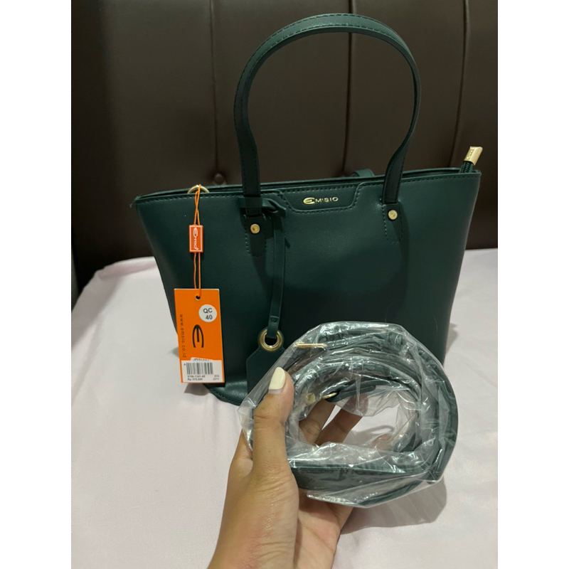 NEW TAS SELEMPANG/SLING BAG EMSIO HIJAU EMERALD UKUAN SMALL