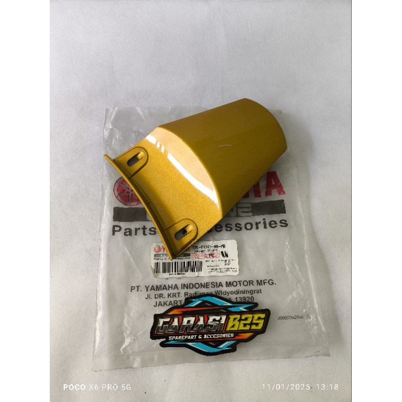 cover tail pet stop sambungan body belakang mio smile kuning emas gold original yamaha