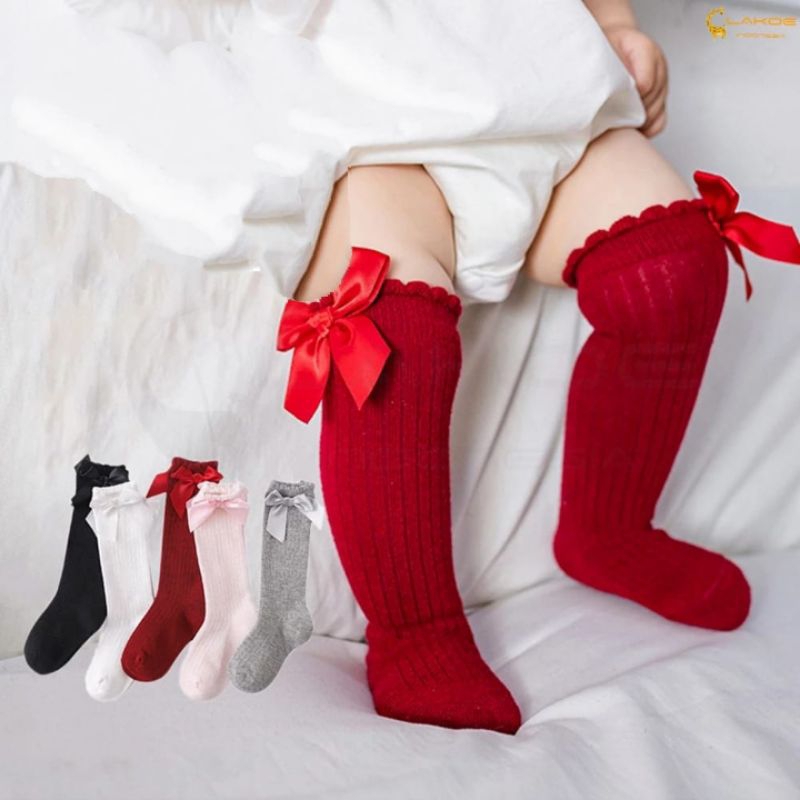 Kaos Kaki Bayi Perempuan | Kaos Kaki Panjang | Kaos Kaki Pita