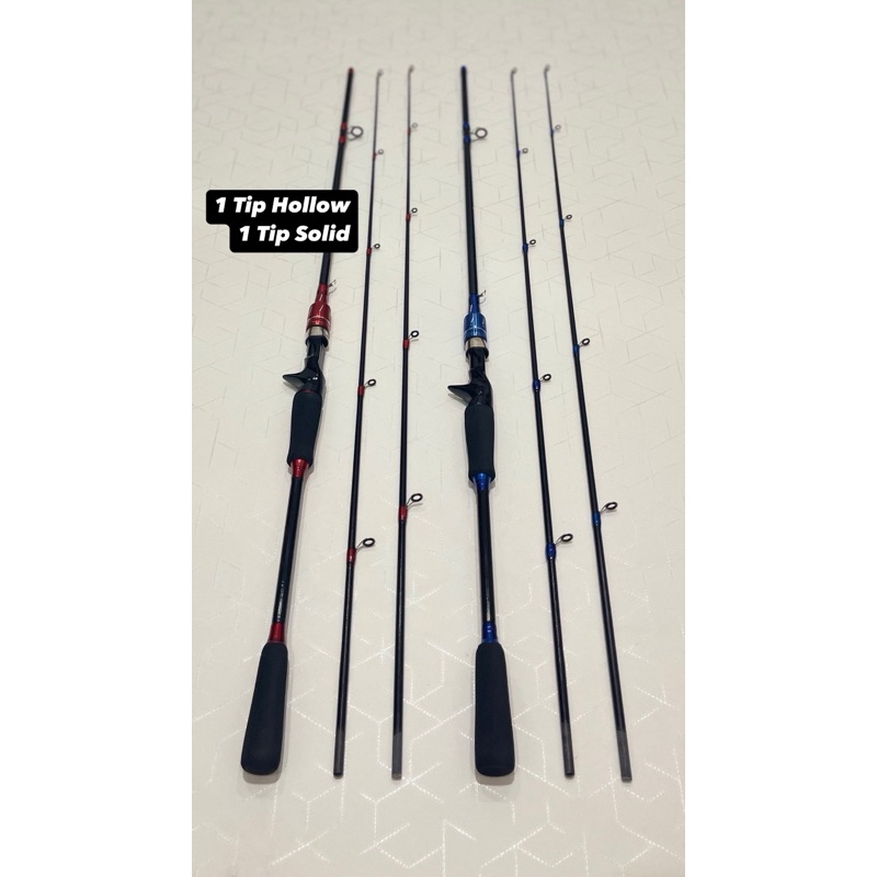 Joran Casting Carbon Solid Hive Monster II + Bonus 1 Tip Ujung