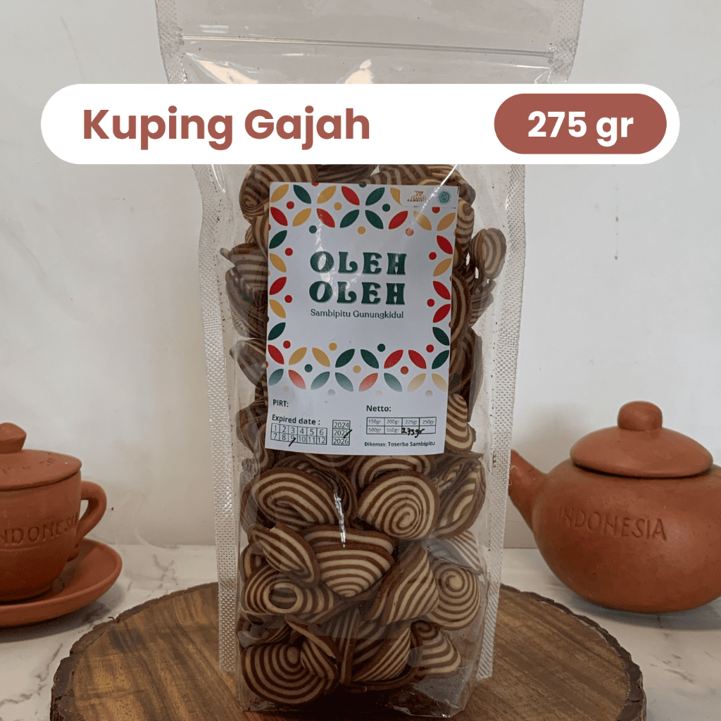 

KUPING GAJAH BESAR 275G - OLEH-OLEH CEMILAN KHAS GUNUNGKIDUL, MANIS RENYAH!