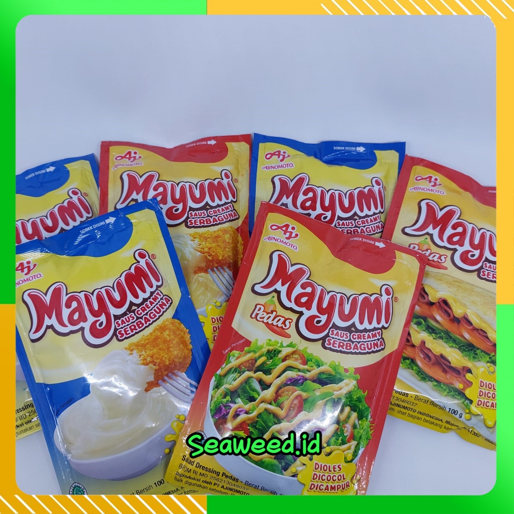 

All Variant - Mayumi Saus Mayo Original Pedas Sachet 100g Mayonnaise Mayonais Halal