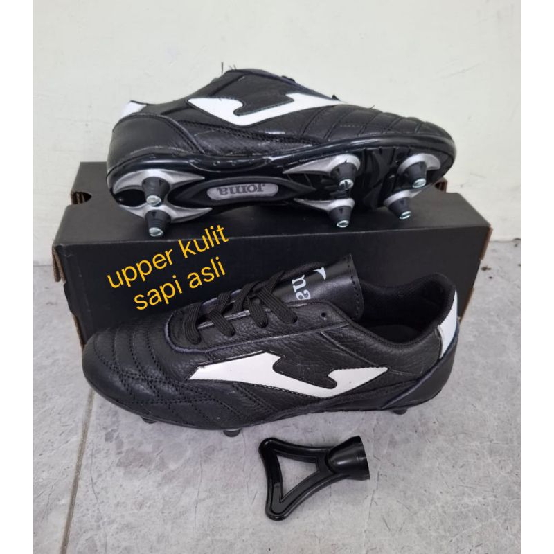 sepatu bola JOMA pul besi kulit sapi sol djahit muter size 37,38,39,40,41,42