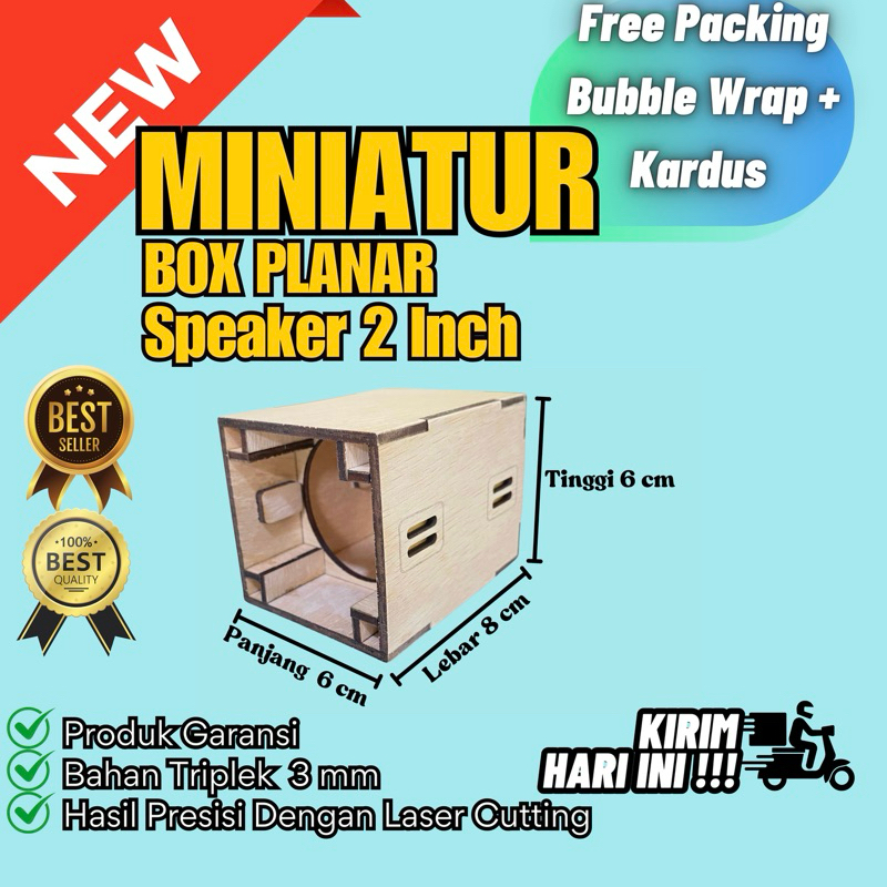 Miniatur Box Planar Speaker 2 inch
