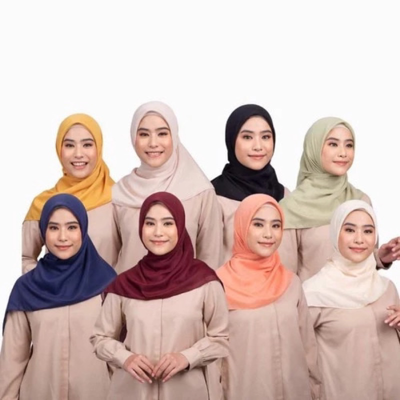 FERIHA SCRAF POLOS ORI ZOYA/Segiempat polos