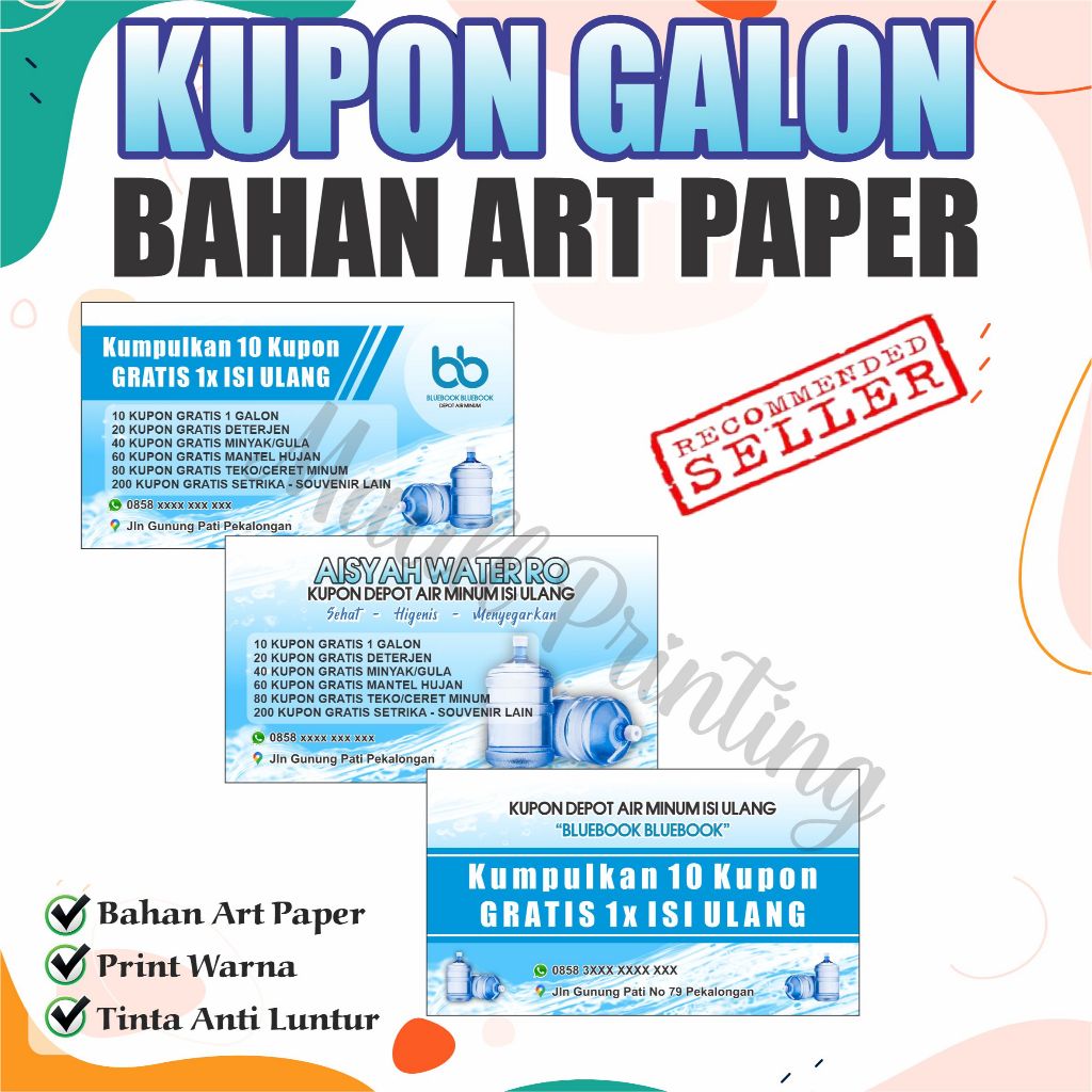 [BAHAN ART PAPER] KUPON GALON