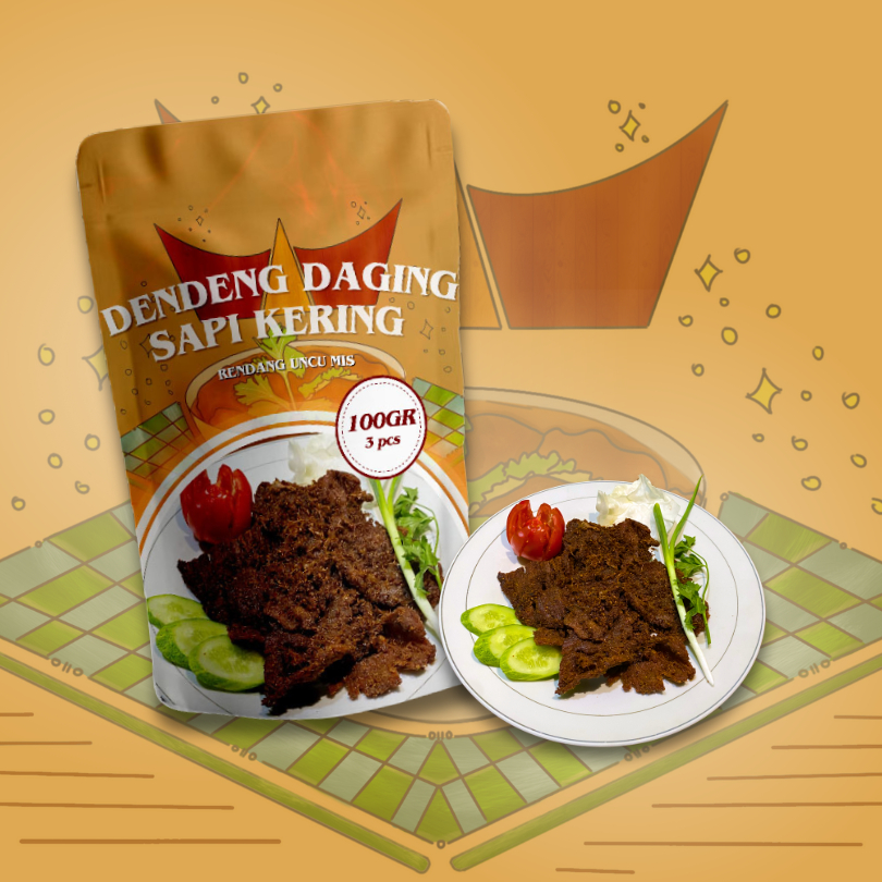 

RENDANG UNCU MIS - DENDENG DAGING SAPI 100gr ASLI MINANG