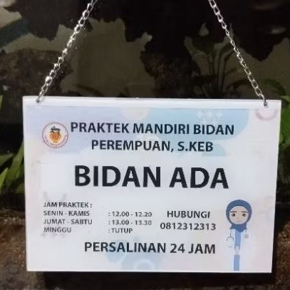 

Custom papan bidan ada bidan keluar papan gantung akrilik