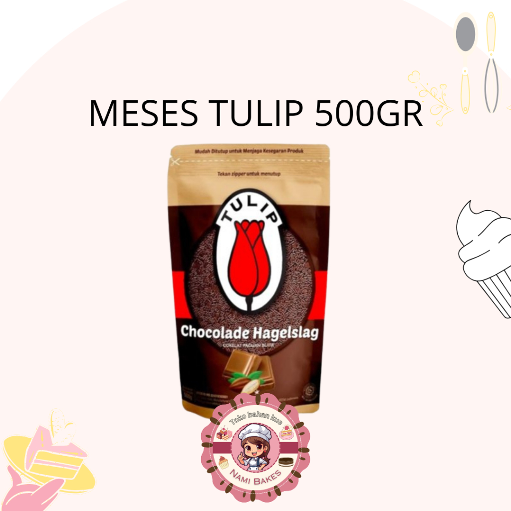 

Tulip Meses / Cokelat Butir 500 gram