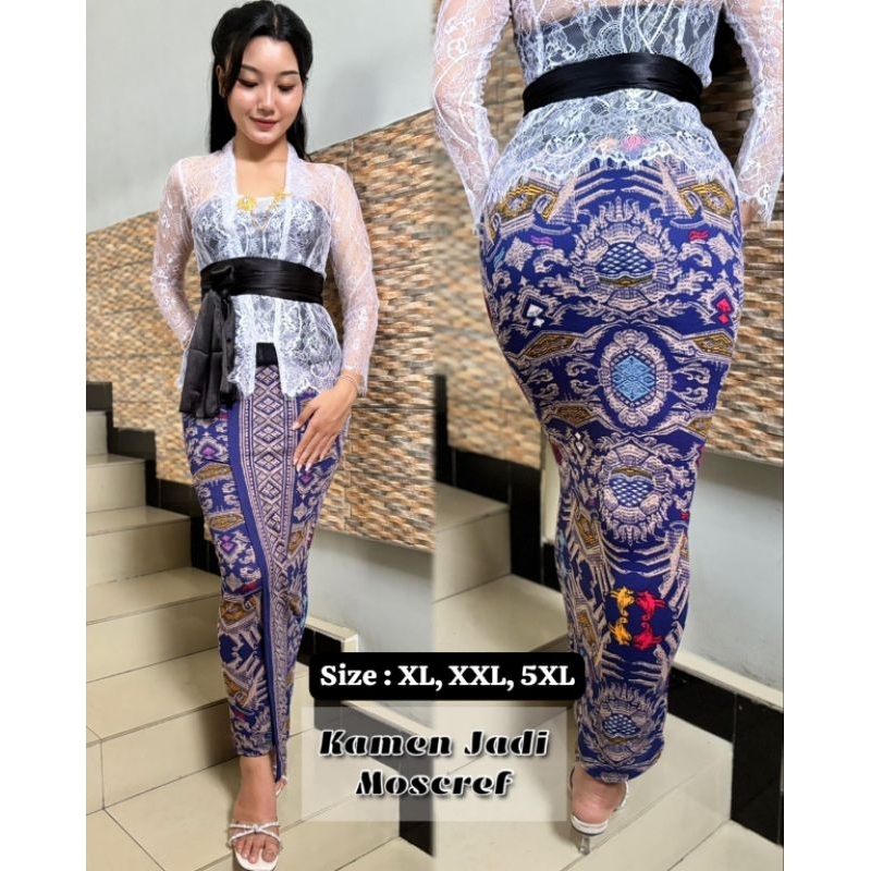 Rok Batik XL-XXL | KAMEN JADI BALI STRAIT MOSCREP MOTIF SESEH
