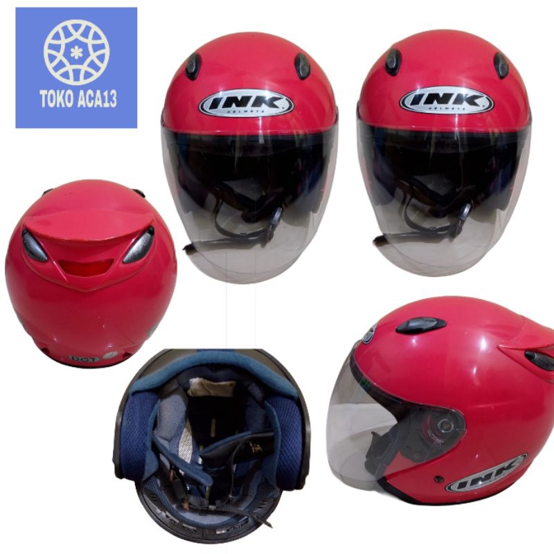 HELM INK CENTRO PINK MAGENTA ORIGINAL BEKAS