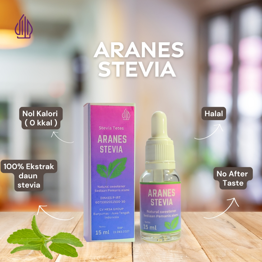 

Terlaris Aranes Stevia Pemanis Alami Pengganti Gula Cair Tetes Stevia Sweetener 0 Kalori 0 Gula