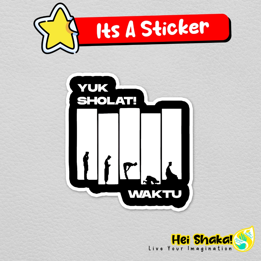 

Heishaka Stiker Yuk Sholat Sticker Dakwah Muslim Islami Vinyl Anti Air