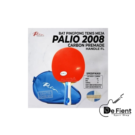 PALIO Kayu Bat Tenis Meja Palio 2008 Carbon Premade Pingpong Bet