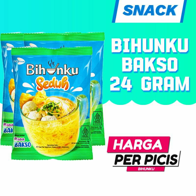 

Bihunku 24 Gram, Bakso, Soto ayam, Kaldu ayam