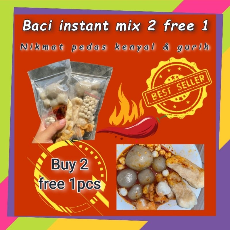 

Baci intant 2pcs Mix rasa free 1pcs