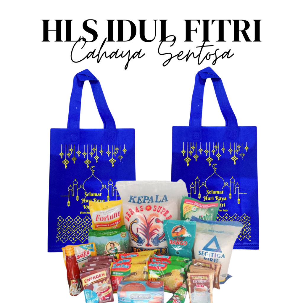

(1 Lusin) Tas Lebaran HLS Hampers Parcel Idul Fitri 25 x 35 x 08 - Spunbond