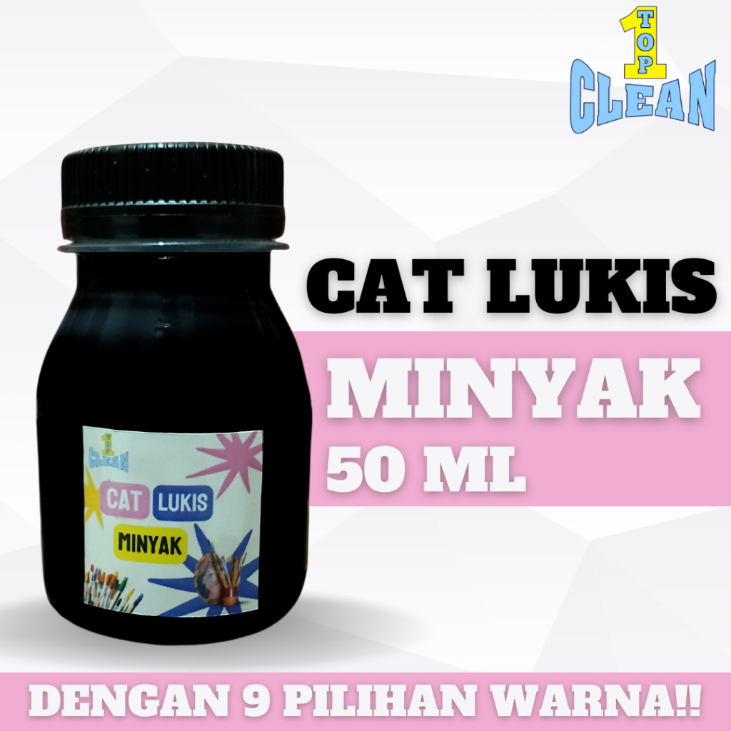 

TOPCLEAN CAT LUKIS MINYAK 50 ML kreasi seni melukis