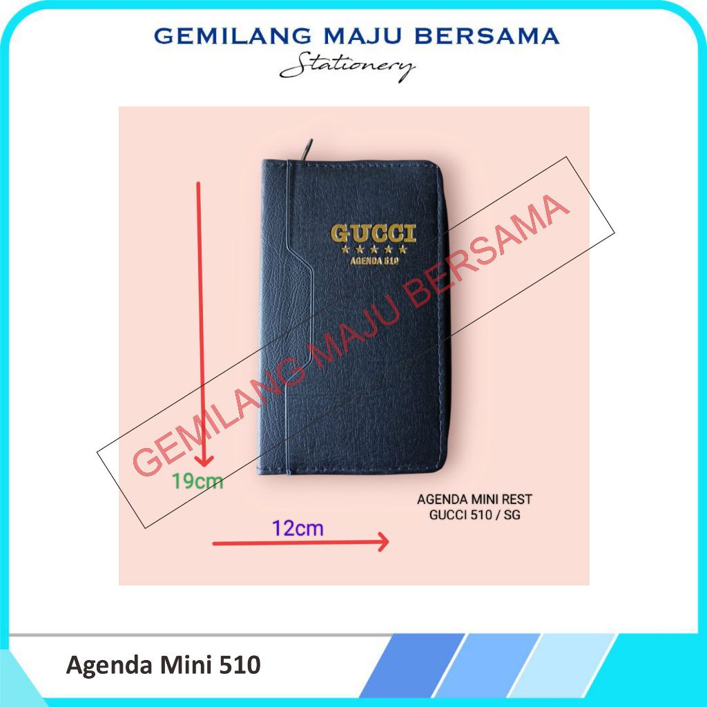 

Buku Agenda Gucci Mini 510 (Harha Per Pcs)