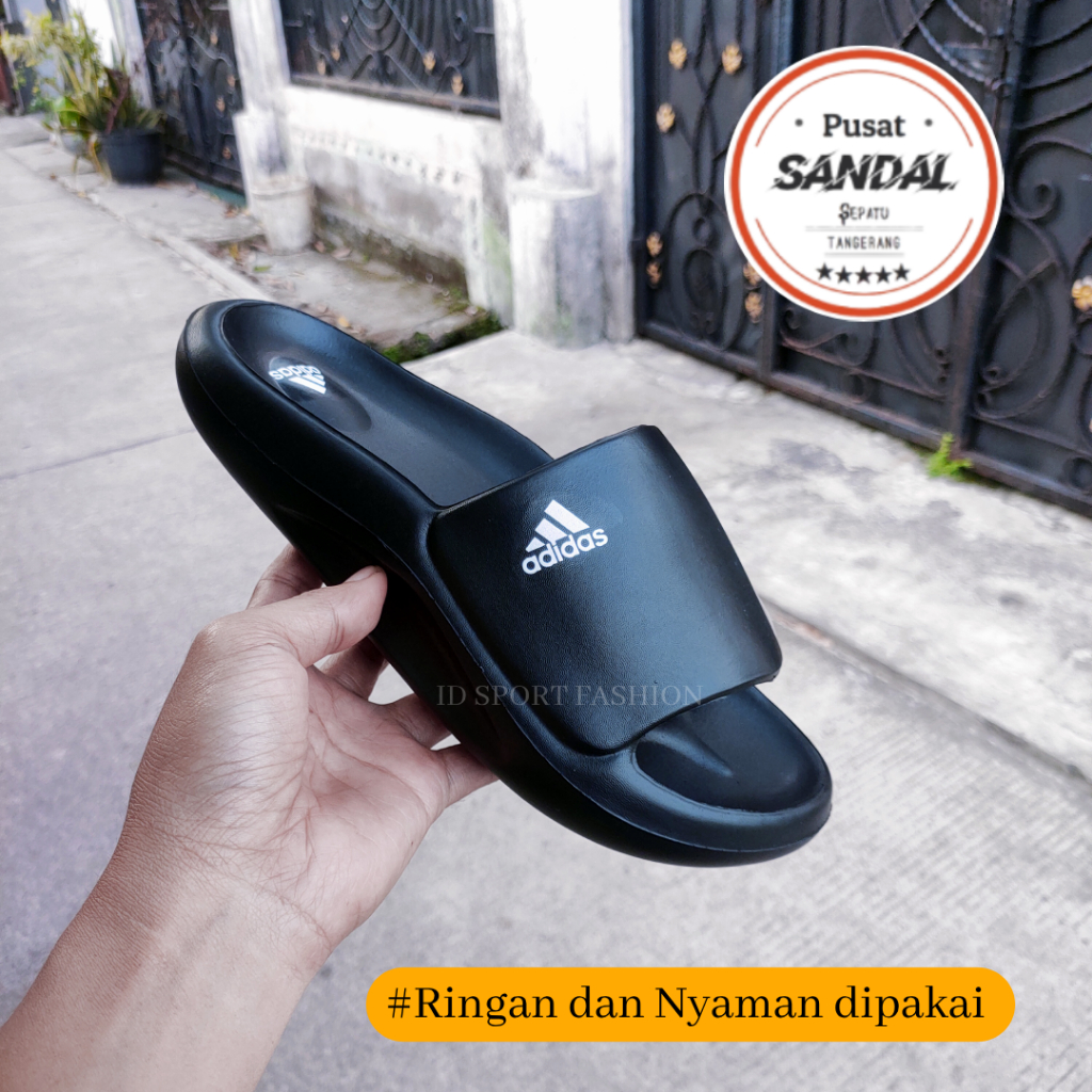 Sandal Adidas Slide Pria Wanita Dewasa / Sendal Selop EVA Premium Terbaik Slop Karet Anti Slip Termu