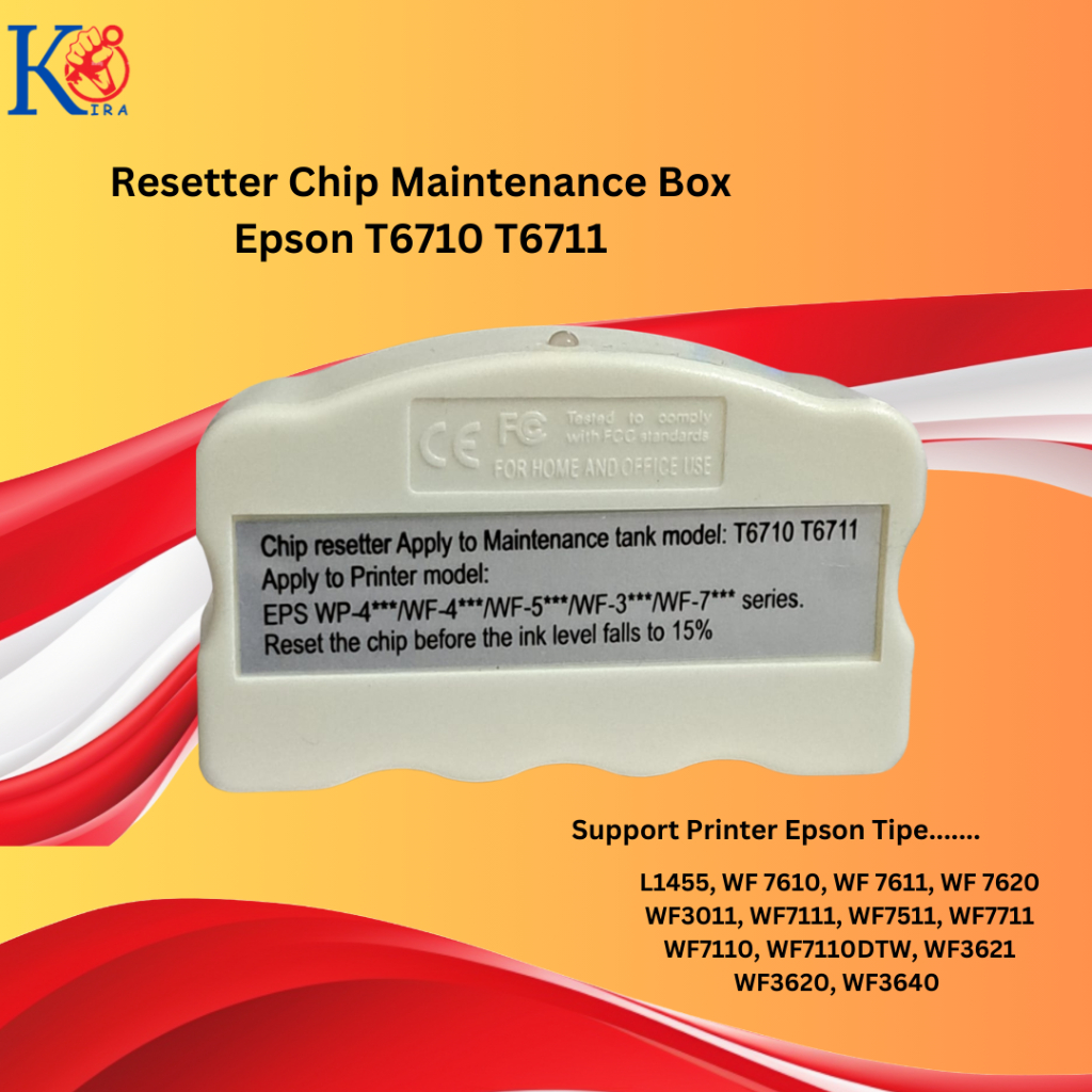 Resetter Epson T6710 T6711  WF-7611 L1455 WF-7711 WF-7620