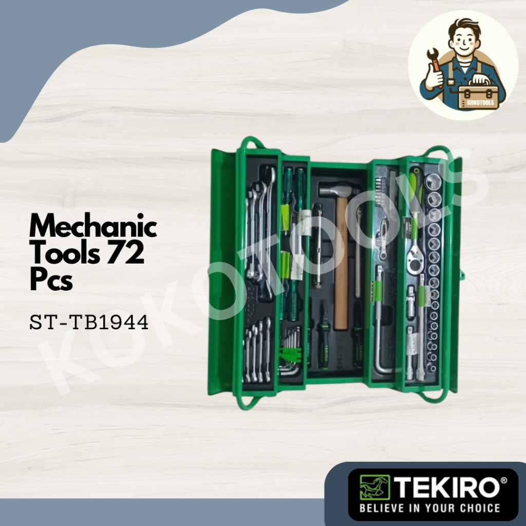 Mechanic Tool Set 72 Pcs Tekiro