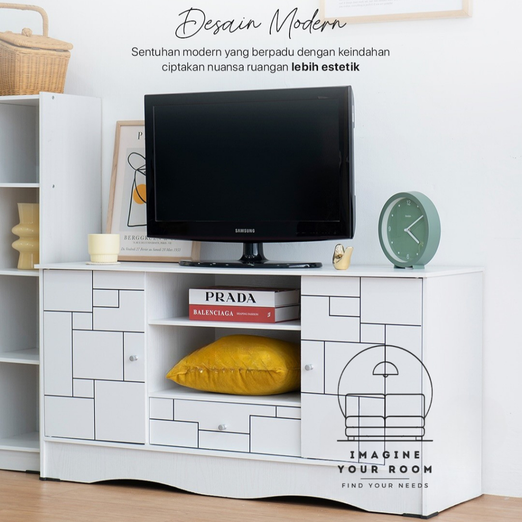 Buffet Tv Meja Tv Tinggi Sideboar Ruang Tamu Meja Tv Estetik Meja Laci Penyimpanan Meja Hias Konsol 
