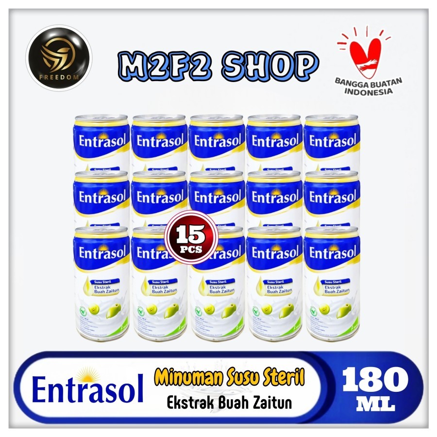 

Entrasol Susu Sterilisasi Ekstrak Buah Zaitun Kaleng | Can - 180 ml (Kemasan 15 Pcs)