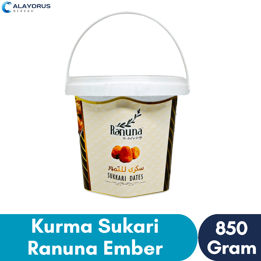 

Kurma Sukari Ember 850 Gram al qassim Grade A | Kurma Sukkari Premium Quality Oleh Oleh Haji & Umroh