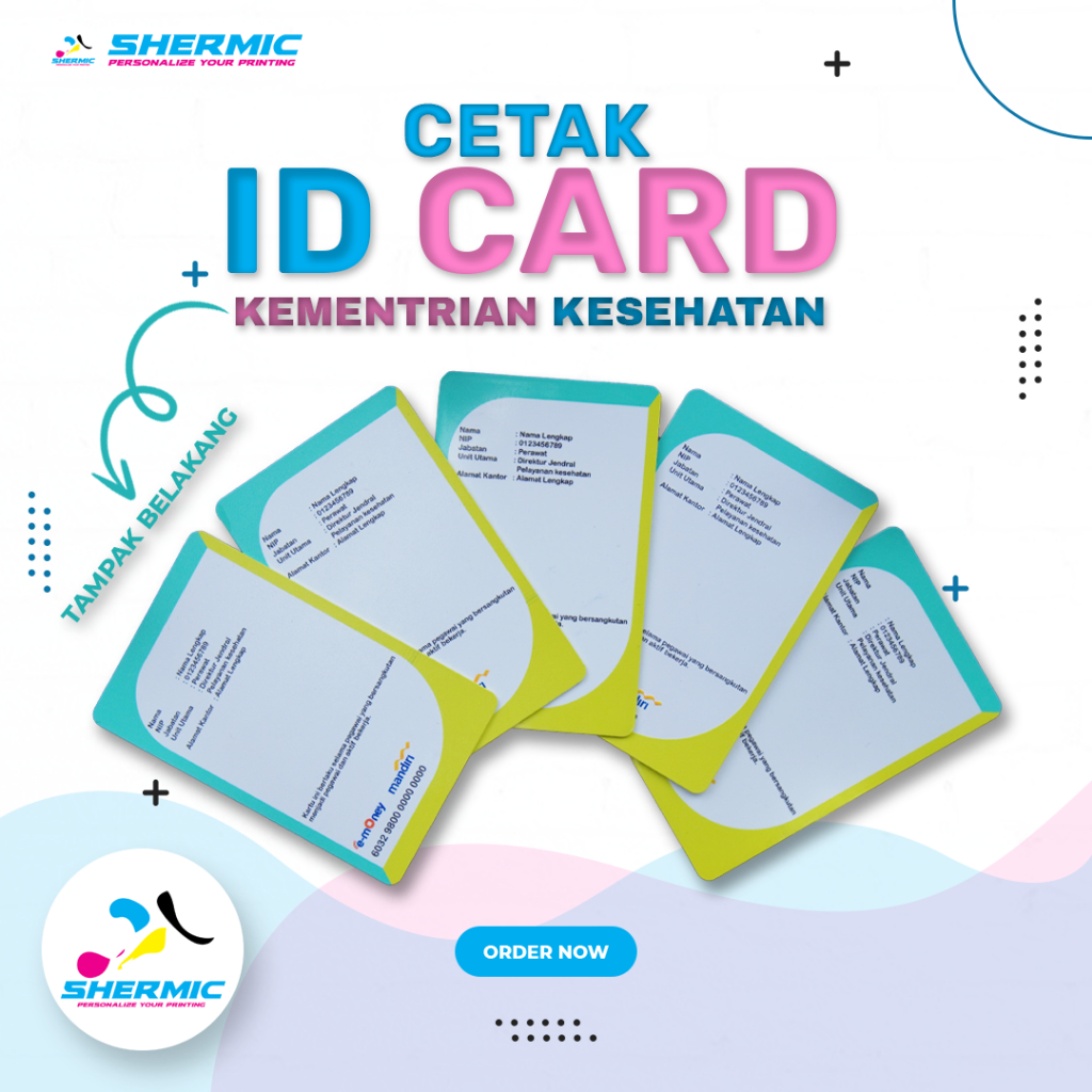 

Id Card Name Tag Print Uv Kementerian Kesehatan Design Sesuai Peraturan Pvc Rfid E-Toll Kartu Akses