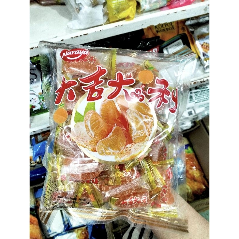 

Naraya Orange Jelly Kembang Gula Lunak Jeli Rasa Jeruk Impor China