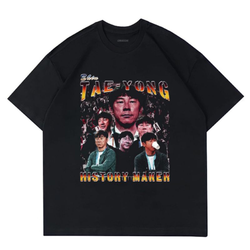 KAOS COACH SHIN TAE-YOUNG | HISTORY MAKER | STREETWEAR | VINTAGE | BAJU PRIA WANITA | HITAM PUTIH | 