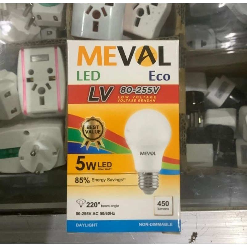 Meval Eco Lampu Bohlam LED  5 watt Daylight