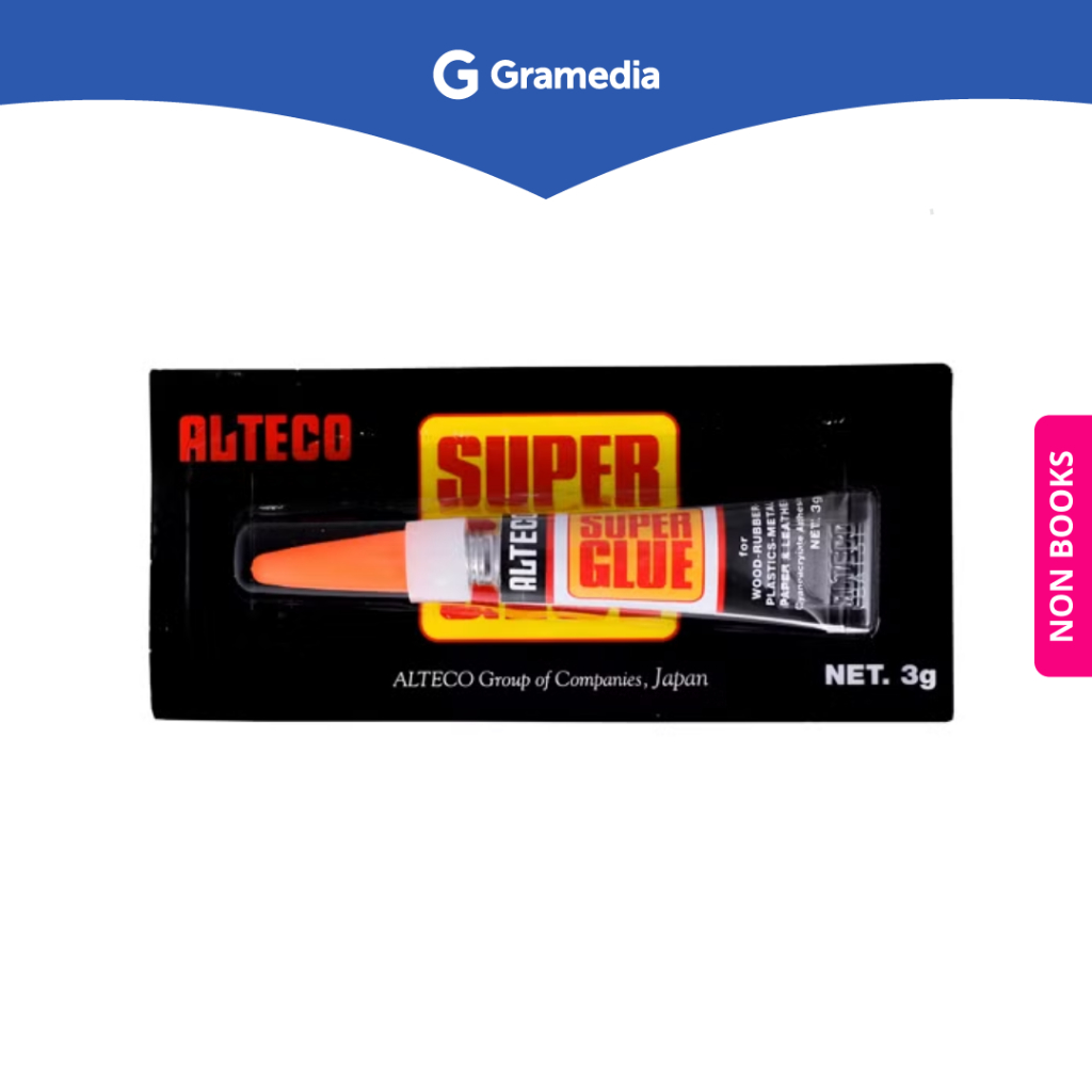 

Gramedia Surabaya - ALTECO SUPER GLUE SG 3 GRAM