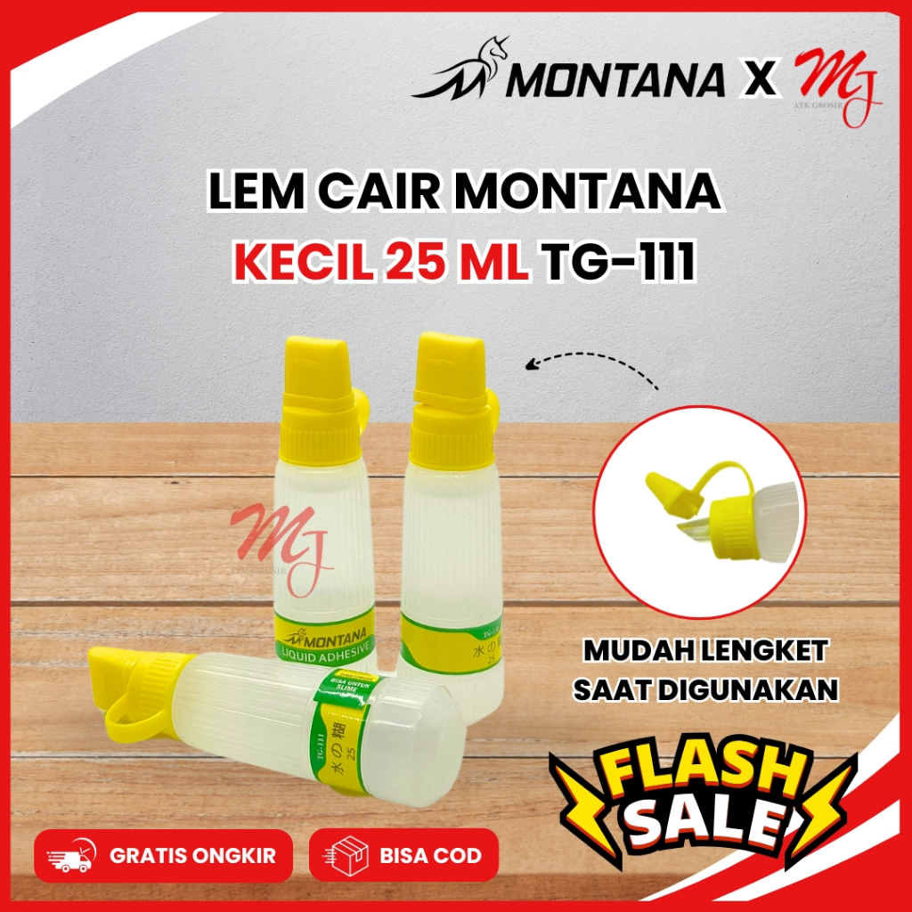 

Lem Kertas cair Montana 25 ML / Liquid Adhesive