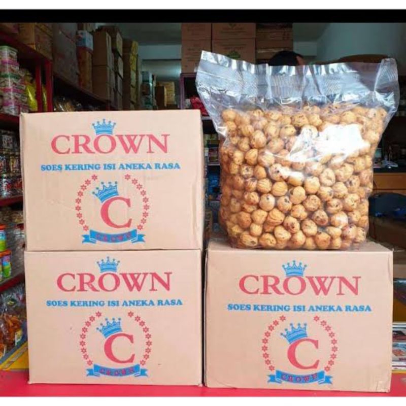 

Soes Coklat Lumer Crown 250gr 500gr 1kg Cemilan Camilan Snack