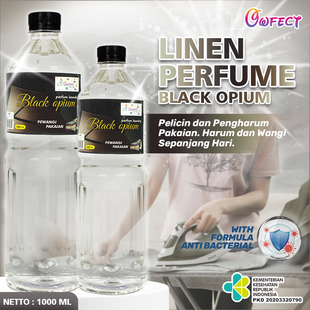 [Best Seller] OWFECT Parfum Laundry Black opium/Pewangi pakaian laundry kemasan 1000ml