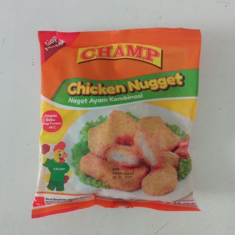 

CHAMP Chicken Nugget Naget Ayam 225 gram