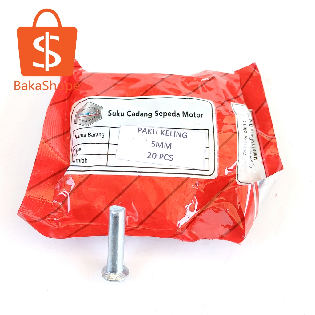 Paku Keling Alumunium 5mm